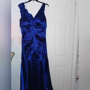 Dark blue bridesmaids dress